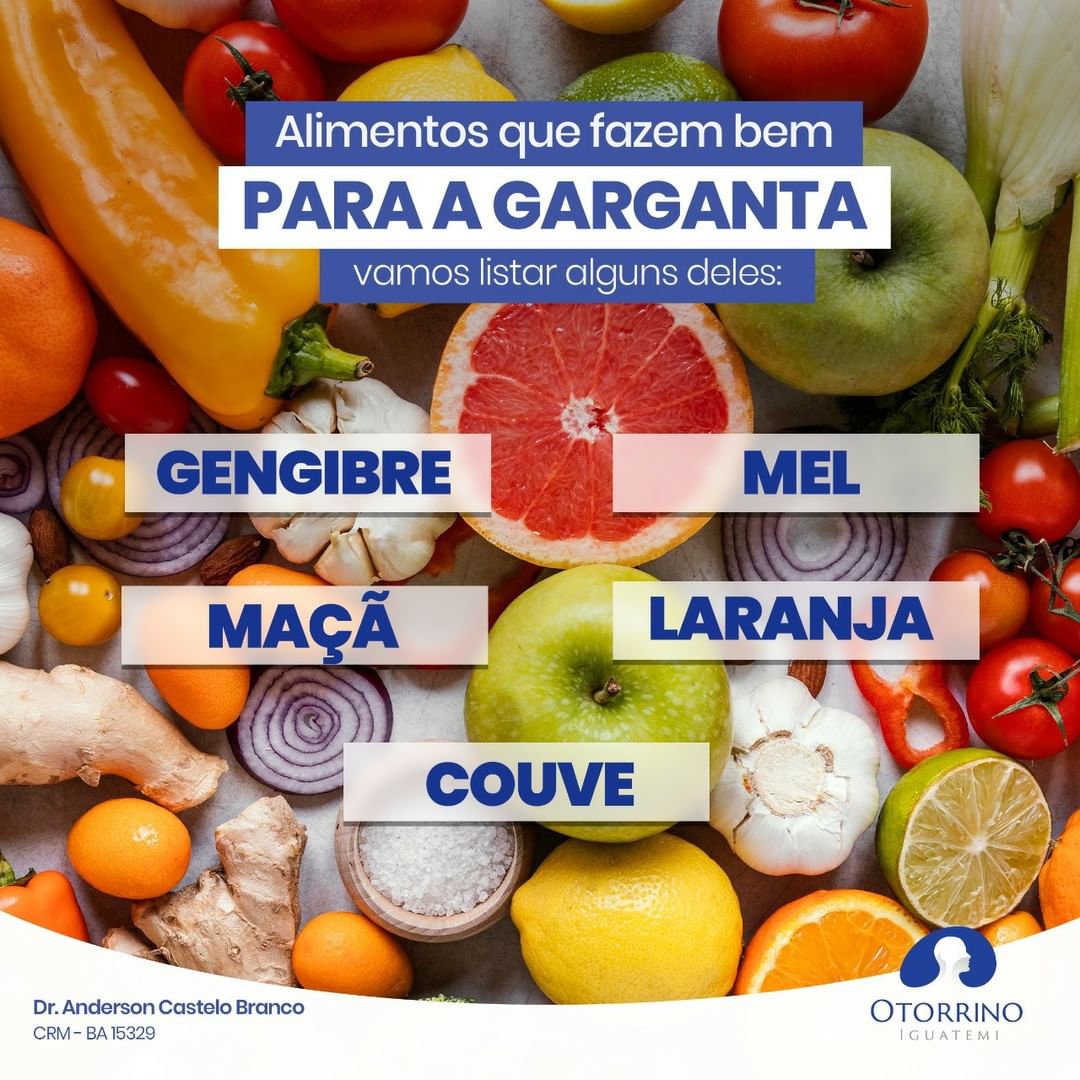 Alimntos que fazem bem a garganta!