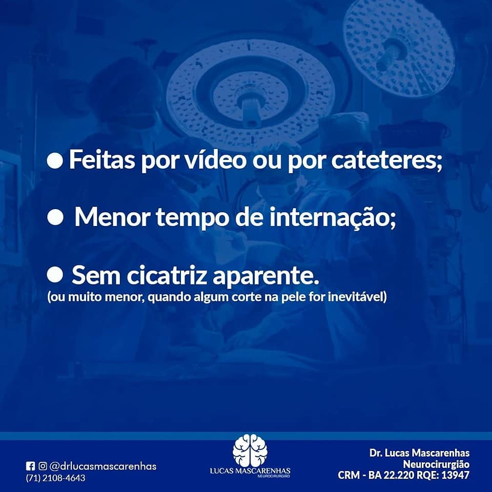 Qual  a vantagem em  fazer uma cirurgia minimanente invasivas?
