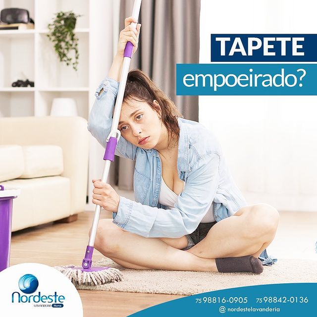 Não se desanime porque seu tapete está todo empoeirado!