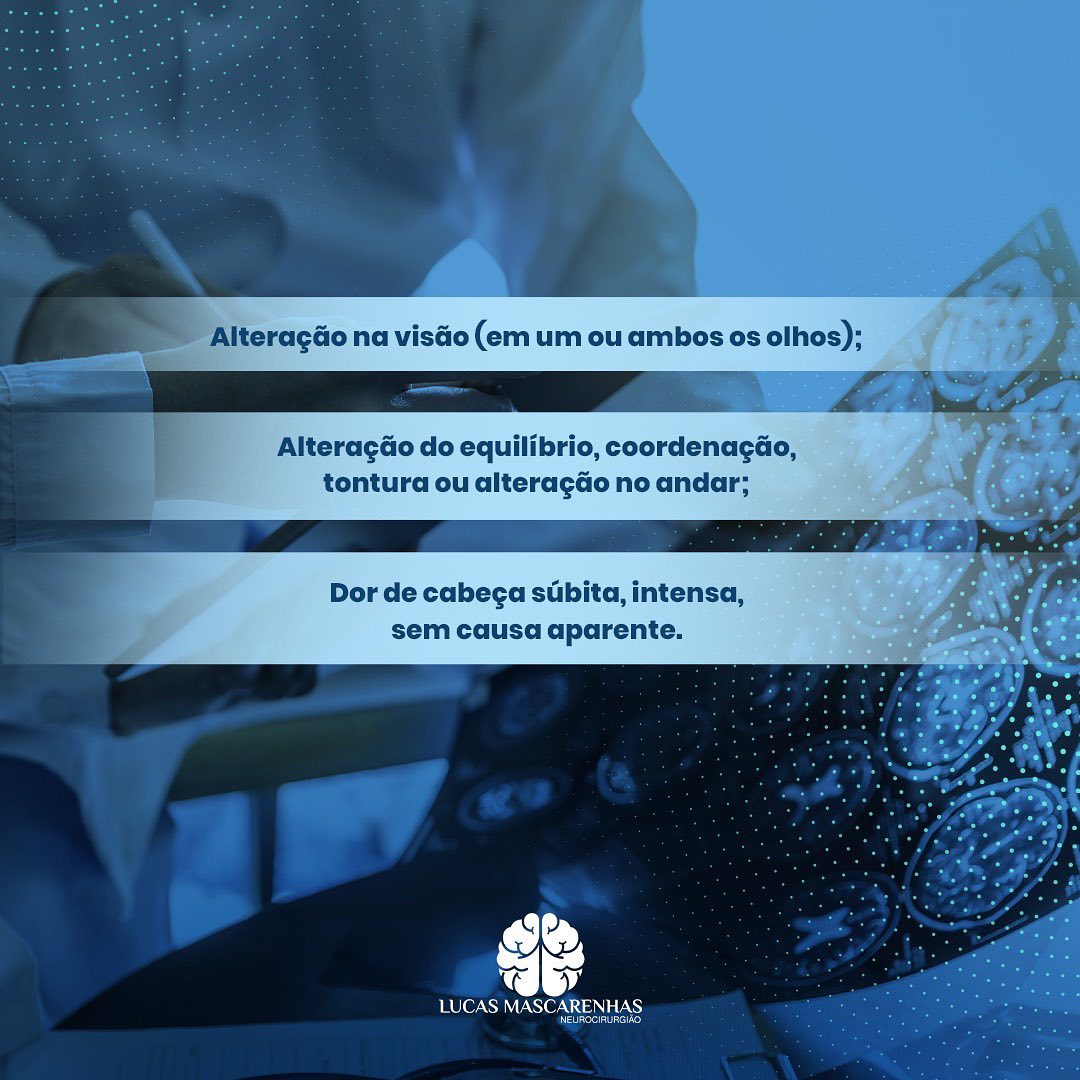 Fique atento(a)  aos sinais que podem indicar um AVC.