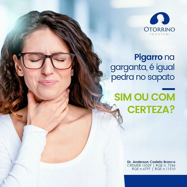 Com certeza um pigarro é tão chato como uma pedra no sapato!