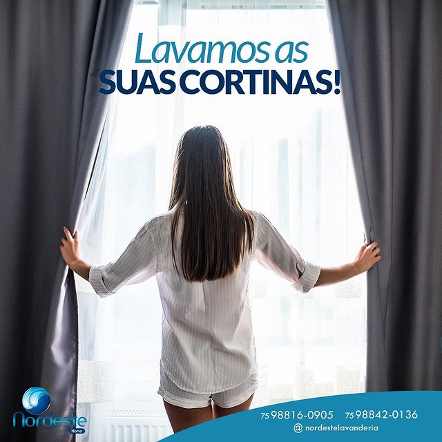 Lavamos suas  cortinas!