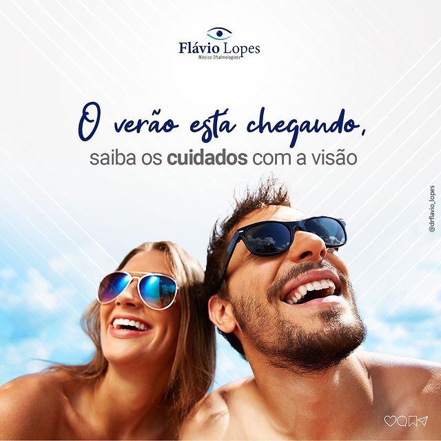  Hoje temos algumas dicas para não deixar a visão sofrer durante o verão: