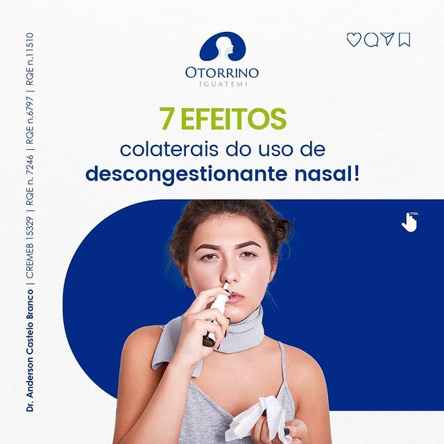 Você costuma usar descongestionantes nasais com muita frequência?