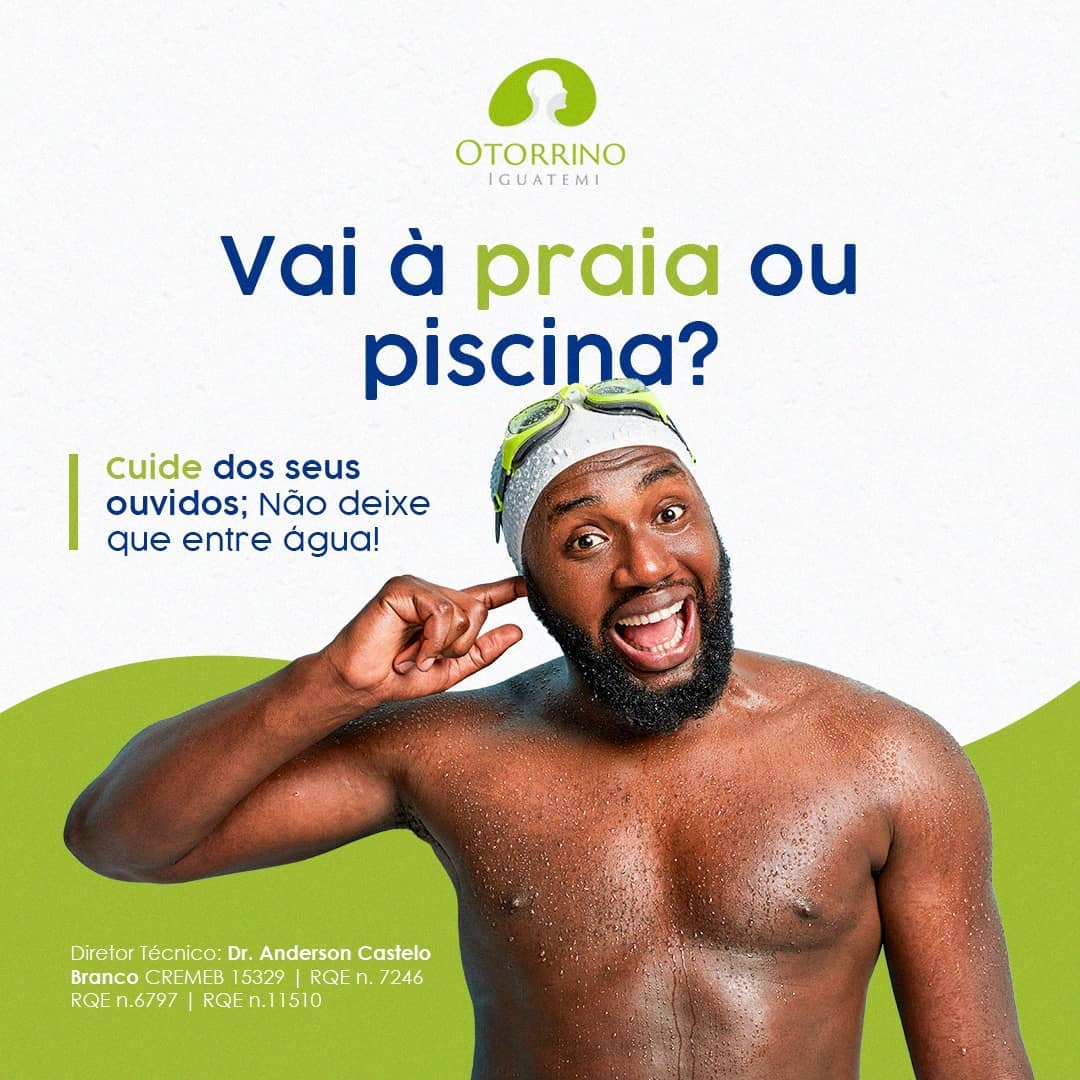 Cuide  de seus ouvidos ñ deixe que entre  água! Boas  férias!!!