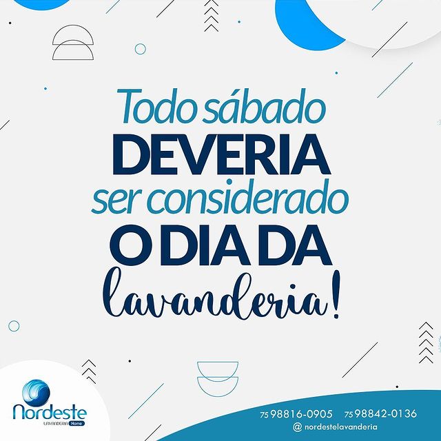 Vamos fazer valer o dia da ‘lavanderia’, manda tudo para Nordeste!