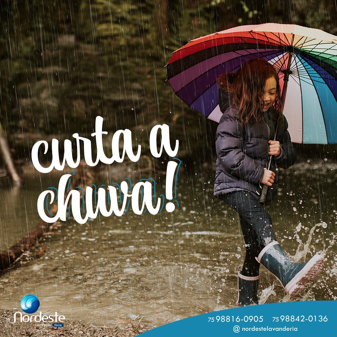 Curta bem a chuva depois lavamos suas peças!