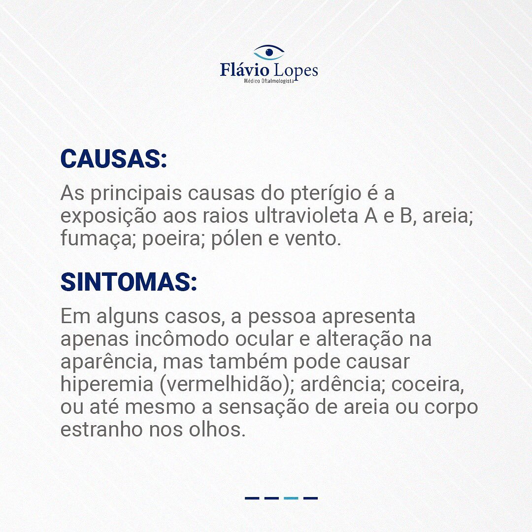 Você sabe o que é  PTERÍGIO?