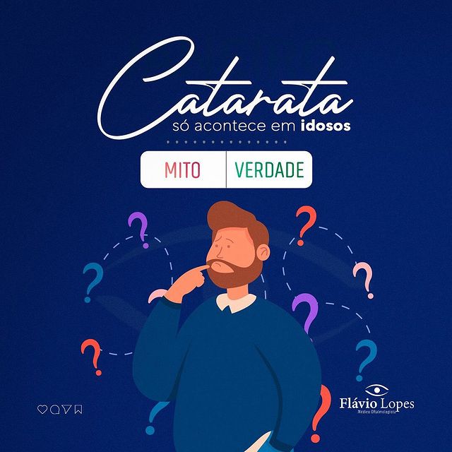 Só os idosos  podem ter catarata?