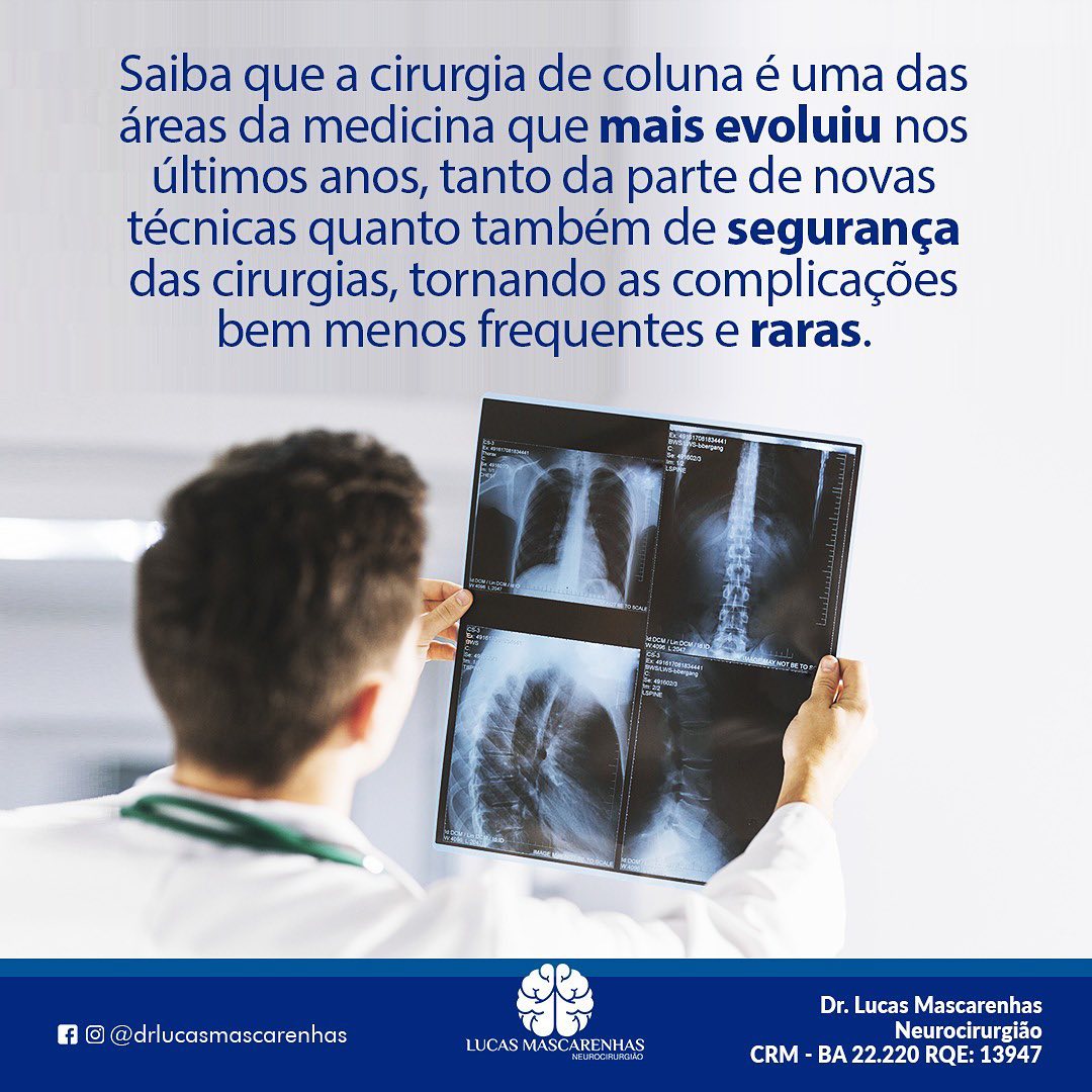Cirurgia na  coluna sem medo!