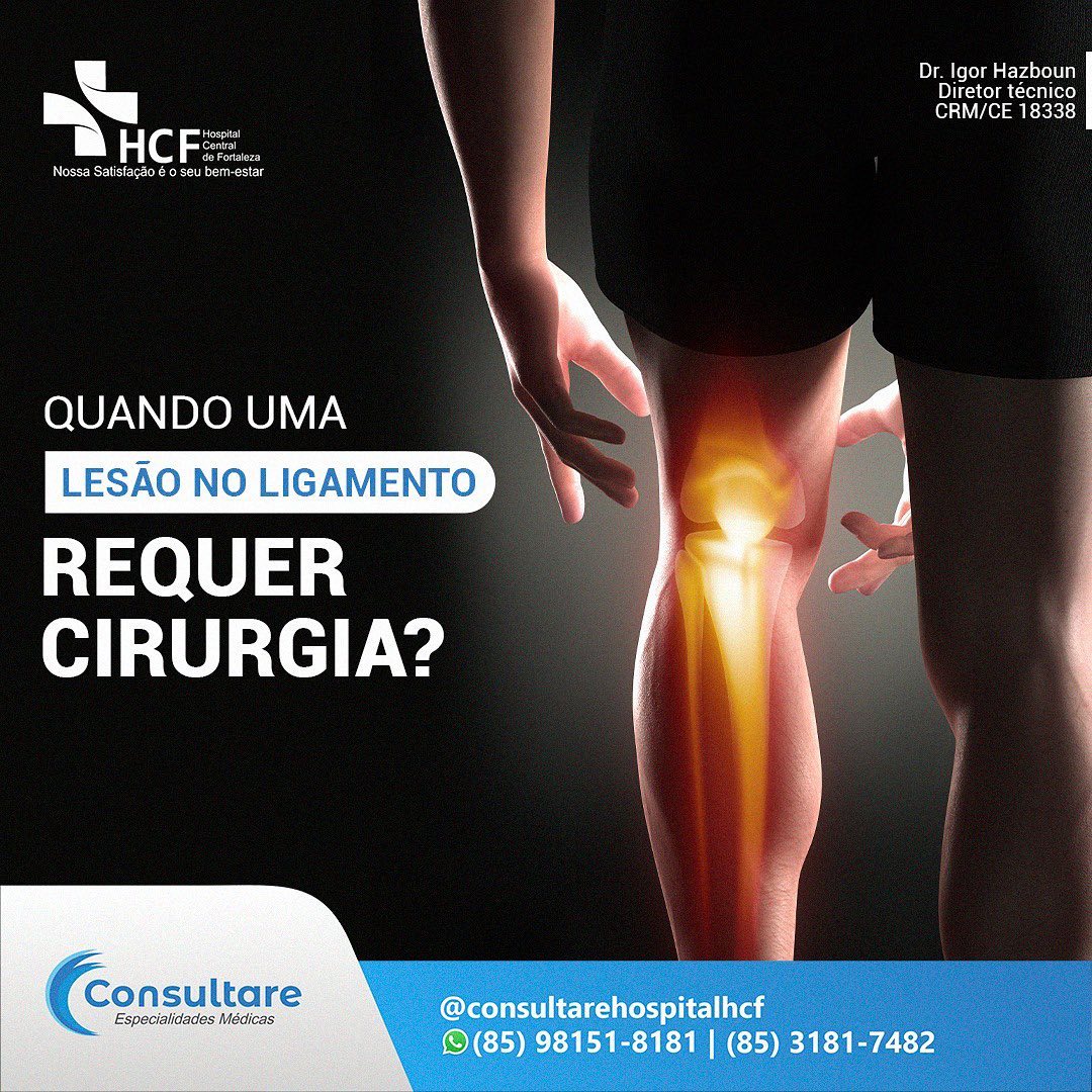 Você já rompeu algum ligamento?