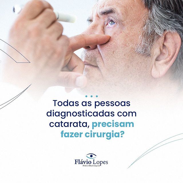 Siga todas as instruções do seu oftamologista após o diagnóstico.