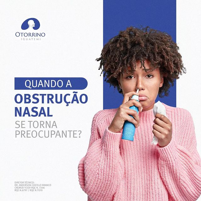 Você também lida com a obstrução nasal?