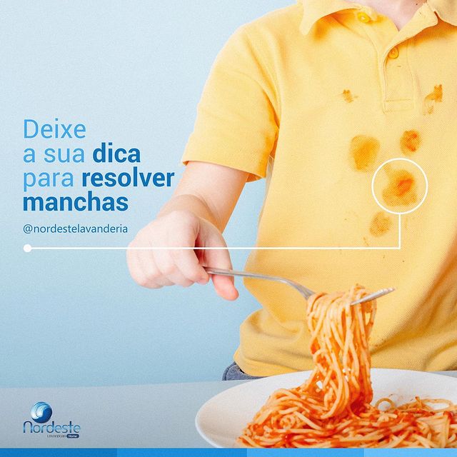 Deixe a sua dica para resolver manchas aqui na Legenda