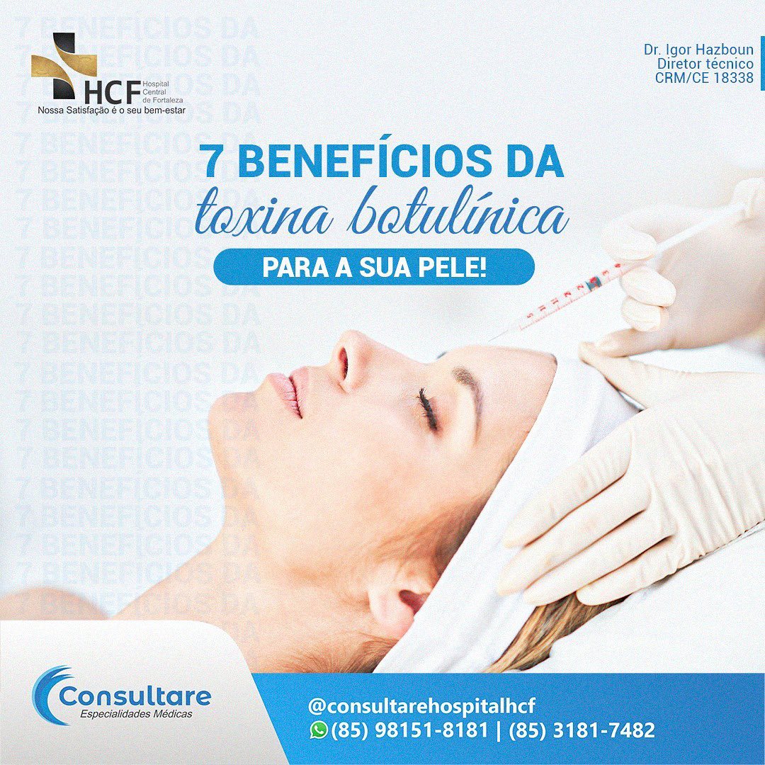 Vamos conhecer 7 dos seus benefícios da toxina botulínica.