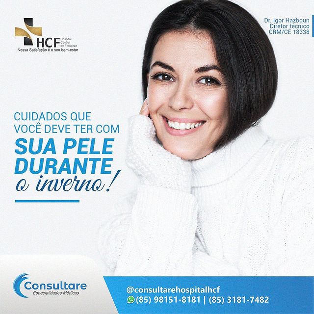 É  essencial cuidar da pele durante o inverno.