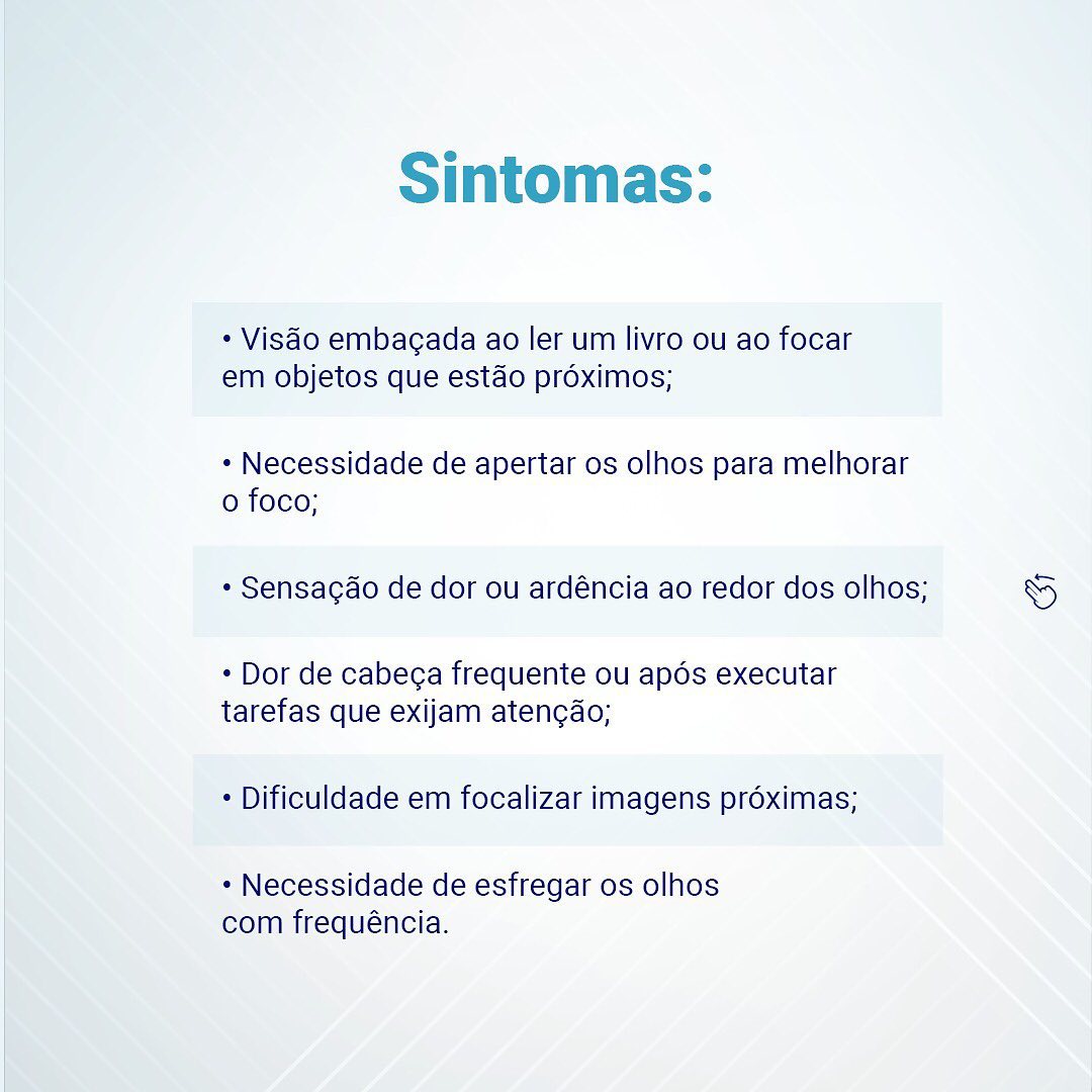Hipermetropia já ouviu falar ?