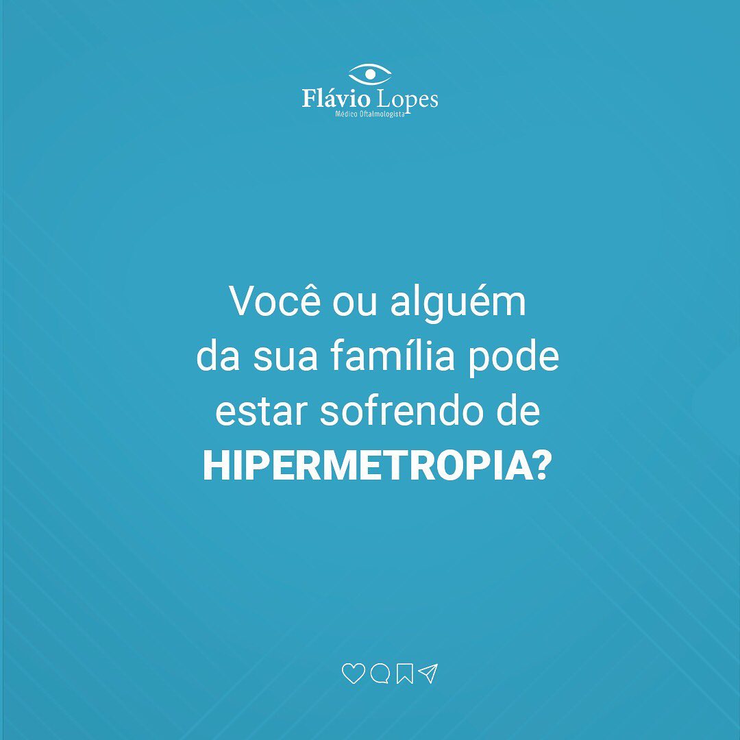 Hipermetropia já ouviu falar ?
