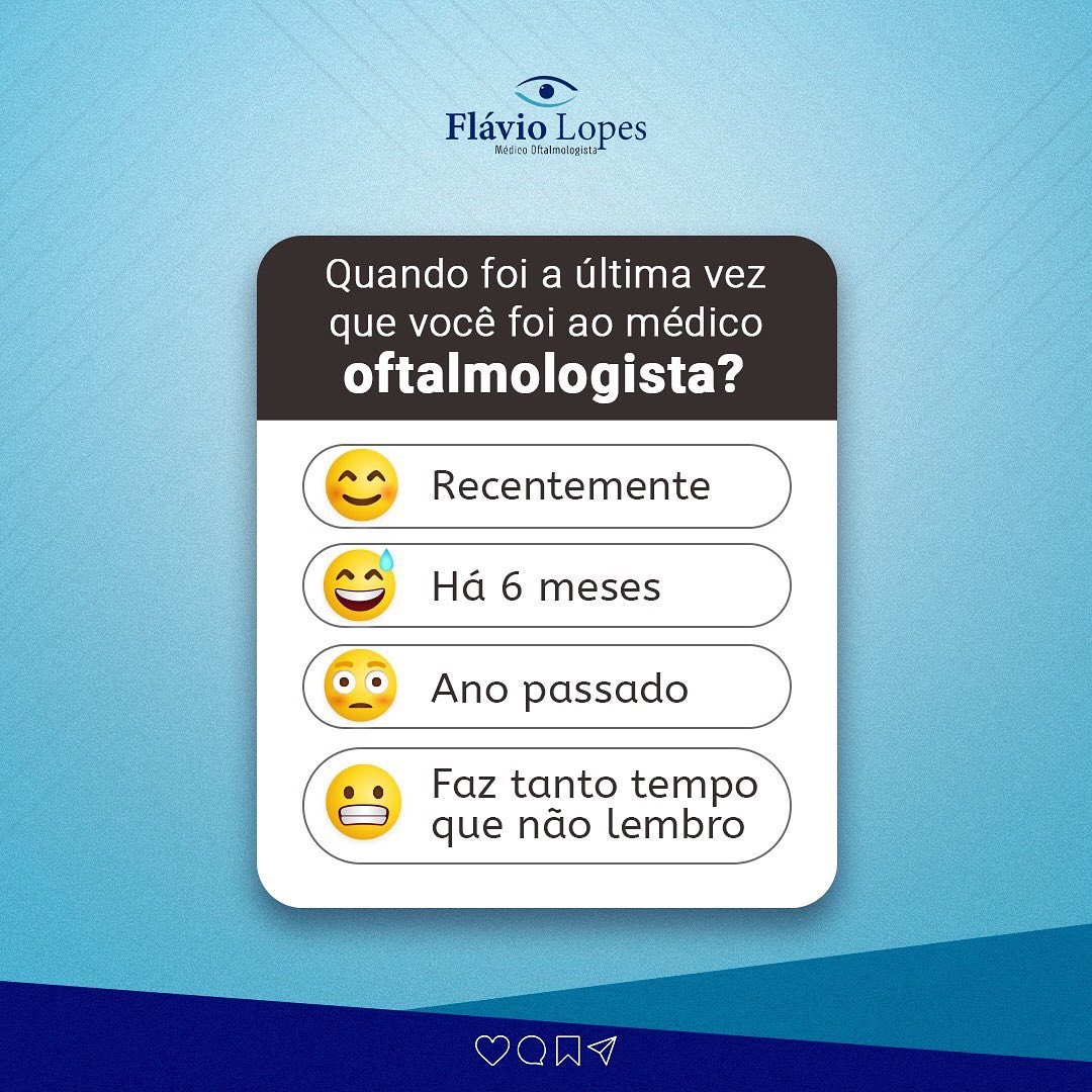 Quando foi sua última  visita ao oftalmologista?