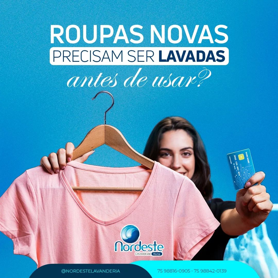 Roupas   novas  devem  ser lavadas  antes do uso!