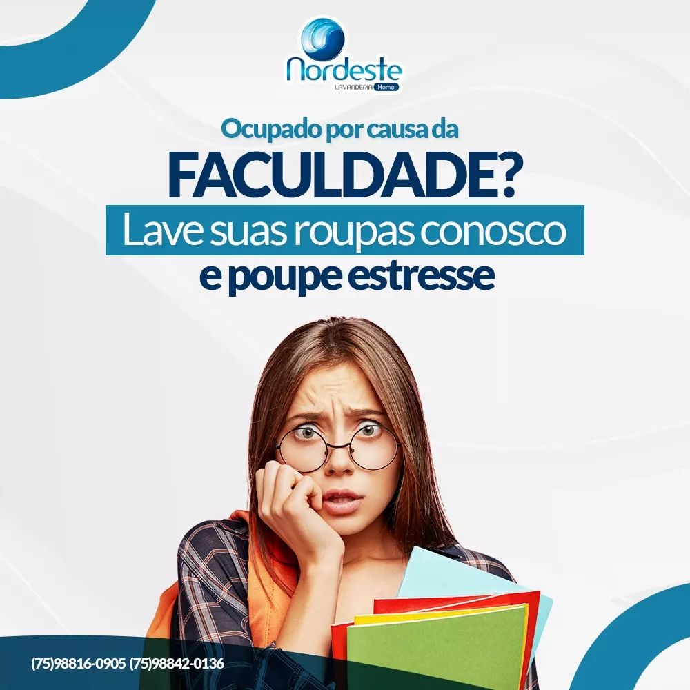 Está precisando estudar mas estar pensando na  roupa suja? Traz aqui  pra Nordeste!
