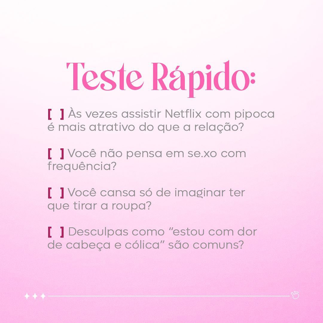A falta de desejo sexual é um problema que precisamos falar!