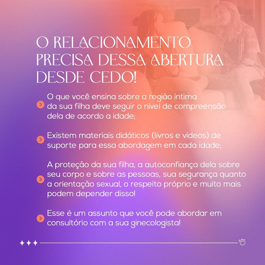 Você conversa sobre sexualidade com a sua filha?!