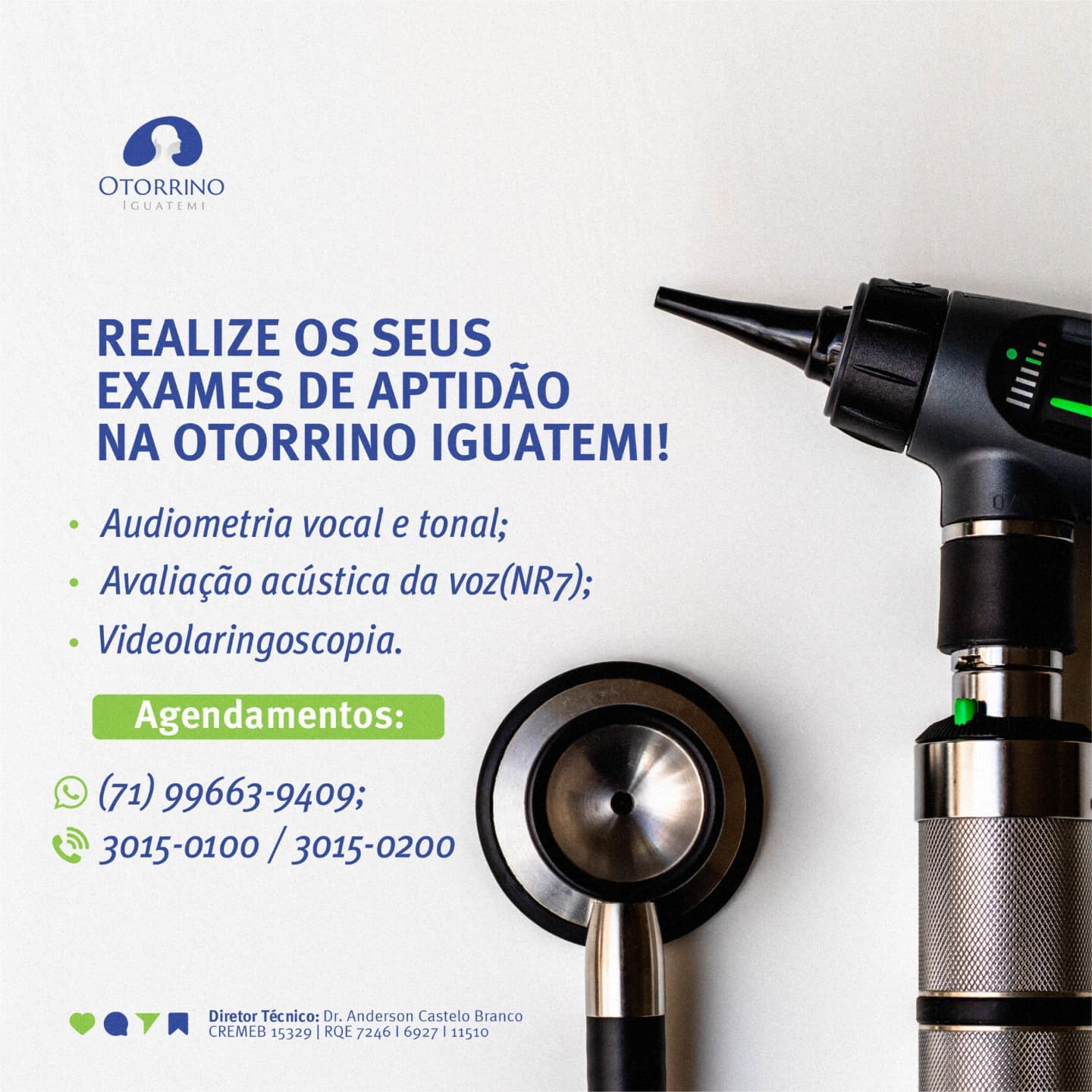realize seus exames com aptidão aqui na Otorrinos Iguatemi.