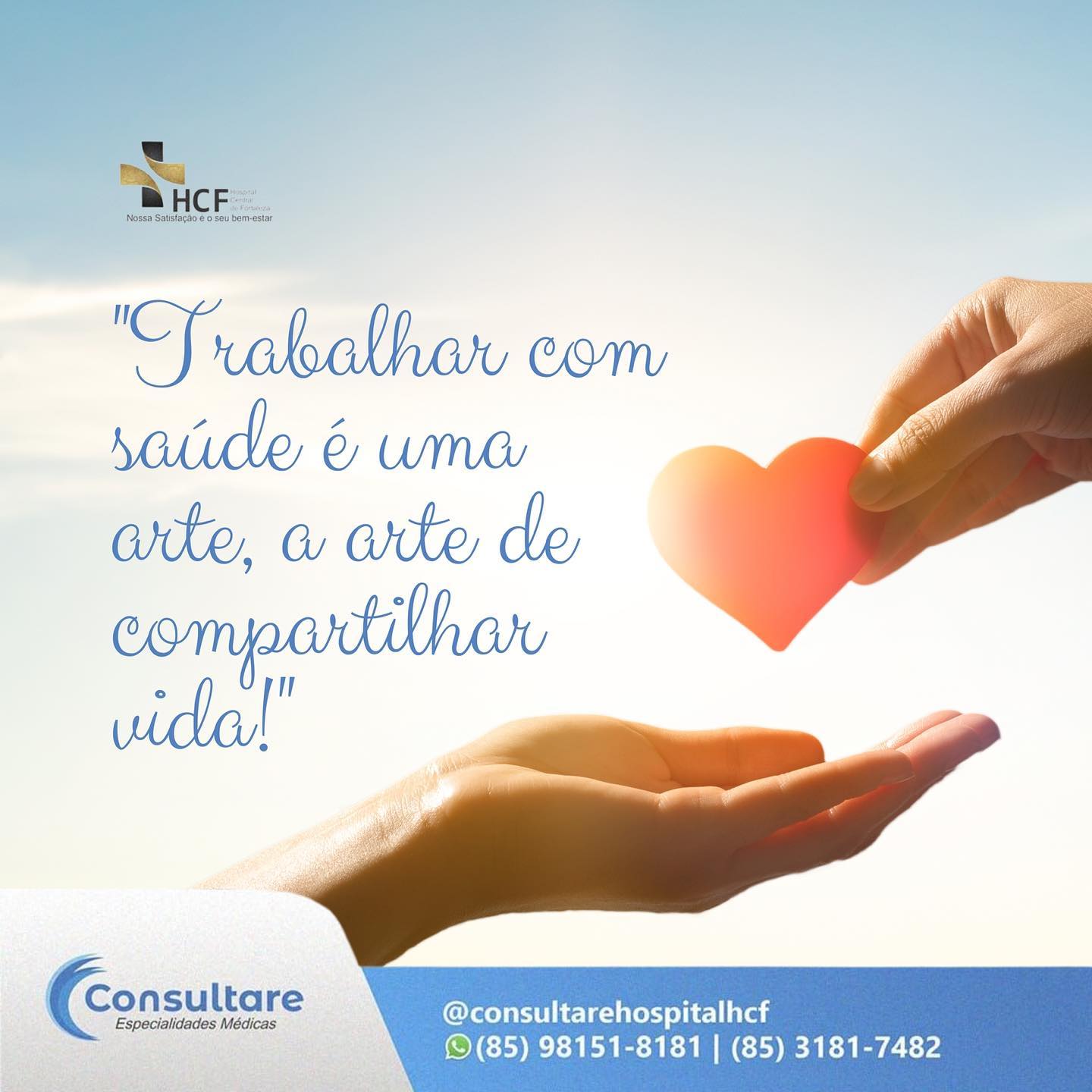 Saude é o seu bem maior pra que possa ter uma vida de qualidade!