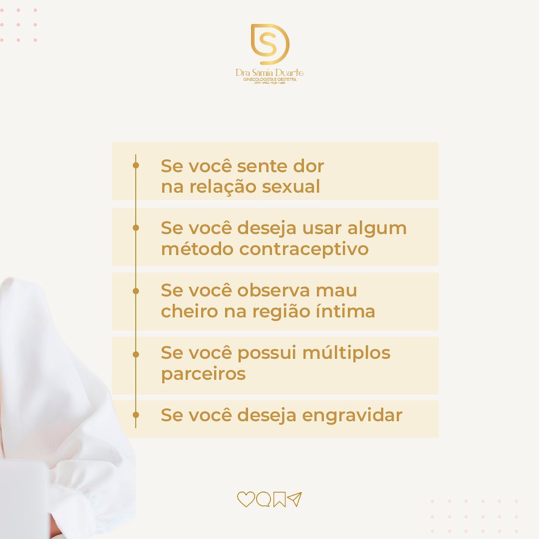 Não precisa ter medo na consulta, confie na sua doutora e vamos ter uma linha de comunicação aberta!