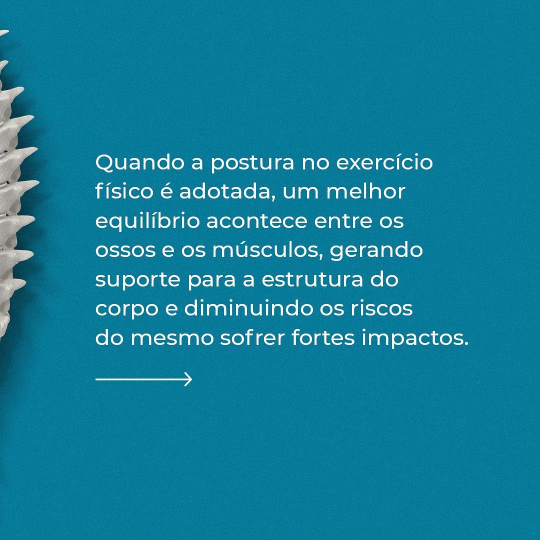 Cuidado com a postura ao praticar exercícios.