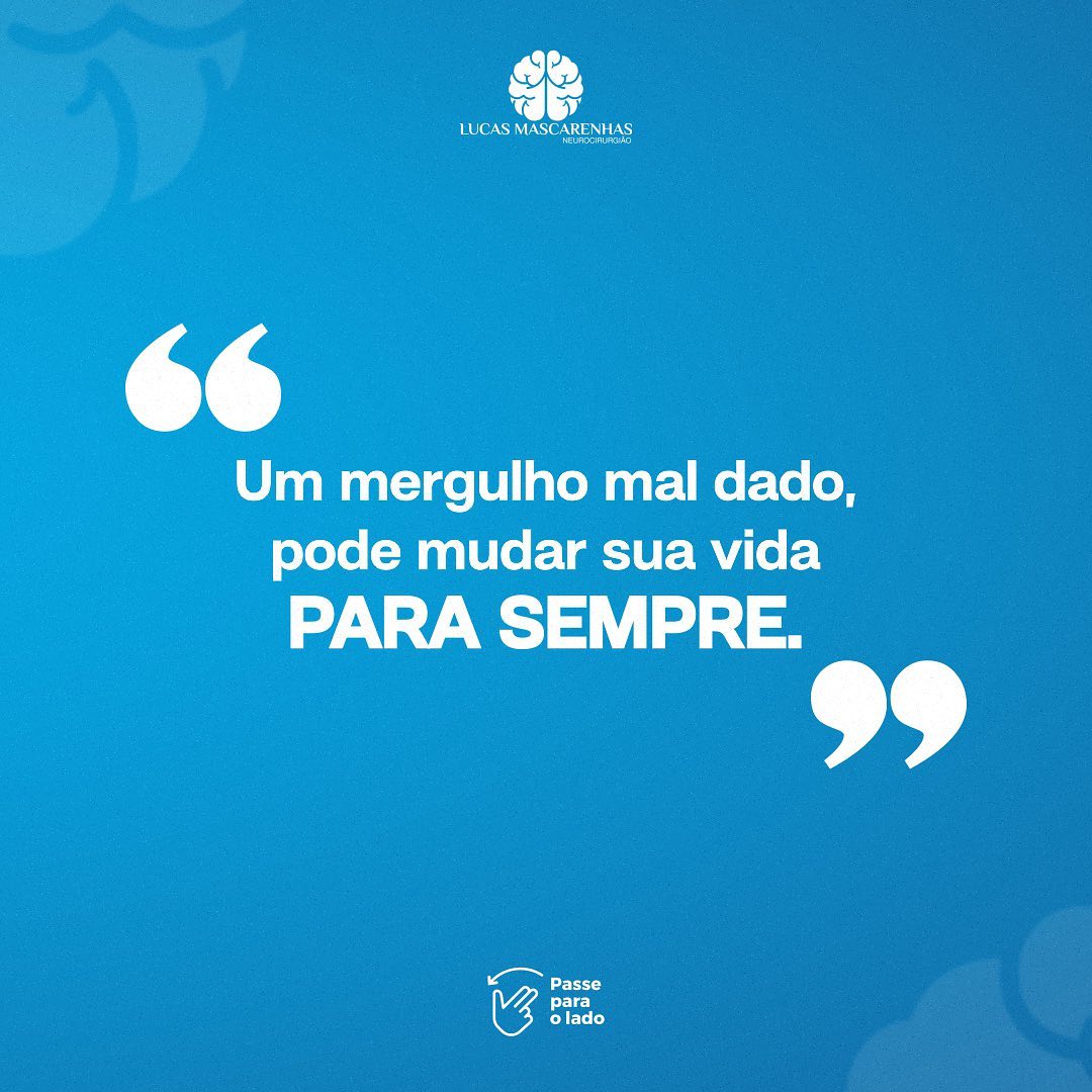Os perigos por trás de um simples mergulho!