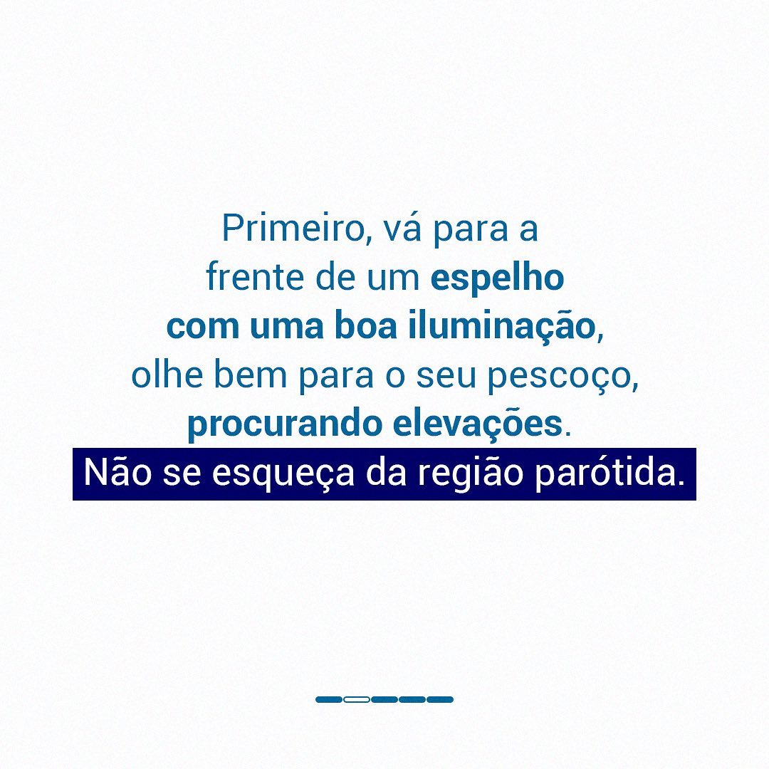 Como realizar o auto exame do pescoço.