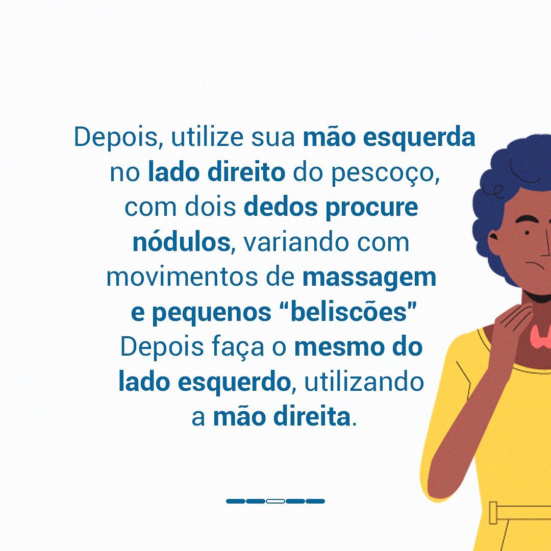 Como realizar o auto exame do pescoço.