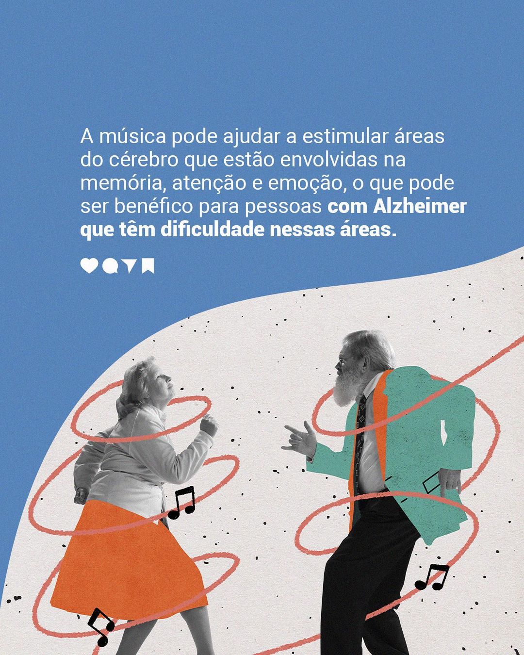 Nos idosos com Alzheimer, a música também faz parte do tratamento