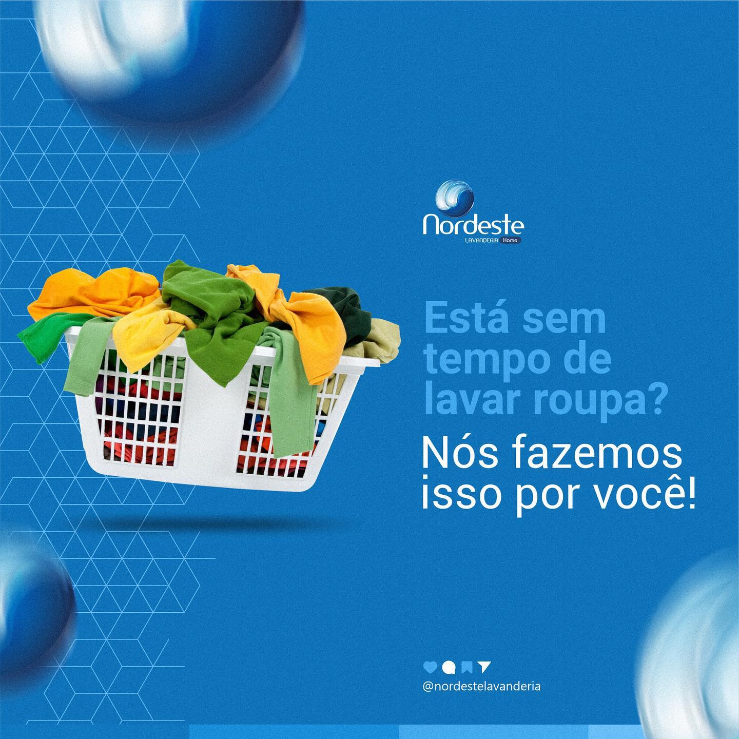 Está sem  tempo  de lavar roupa?