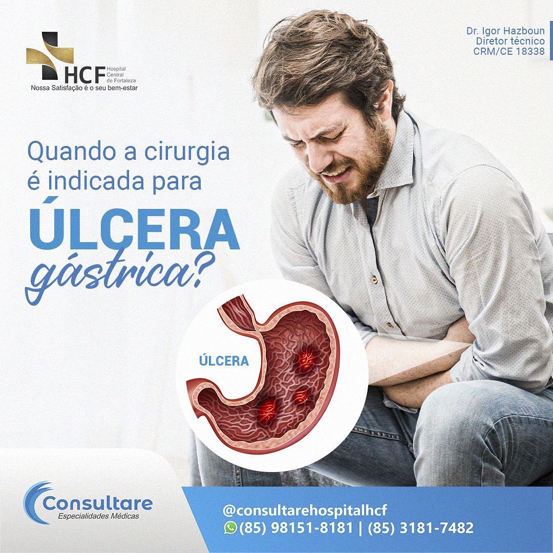 Caso suspeite de úlceras, não deixe de ir ao seu gastroenterologista para analisar o seu caso!