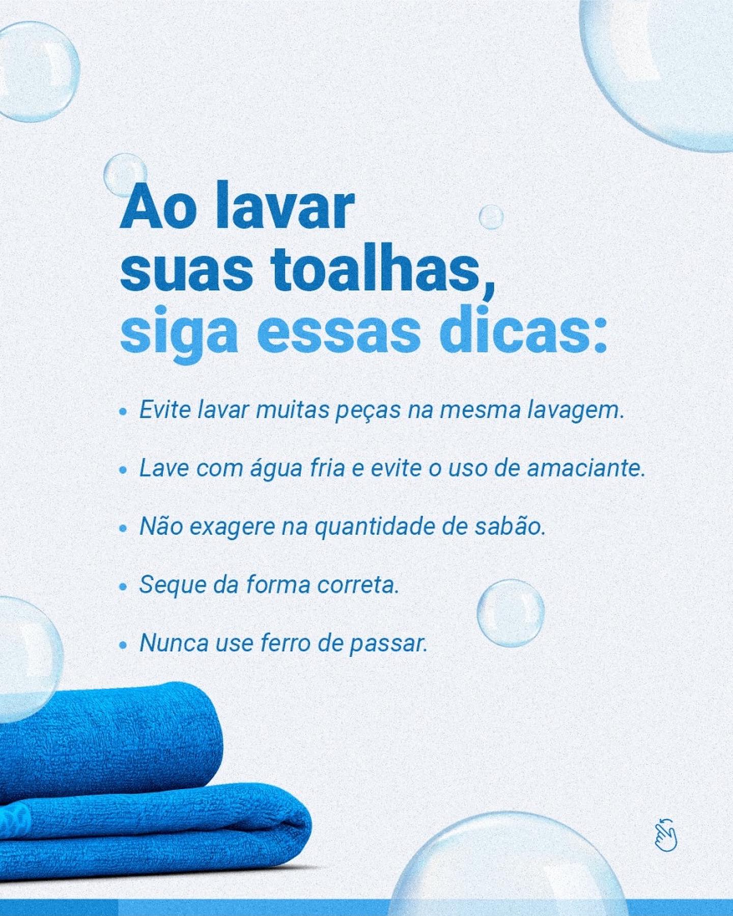 Você sabe lavar toalhas ou precisa da nossa ajuda?
