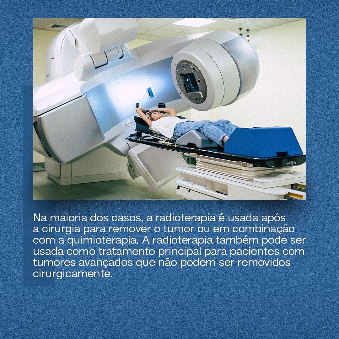 Com o tratamento por radioterapia o tumor pode desaparecer, diminuir ou ficar sob controle