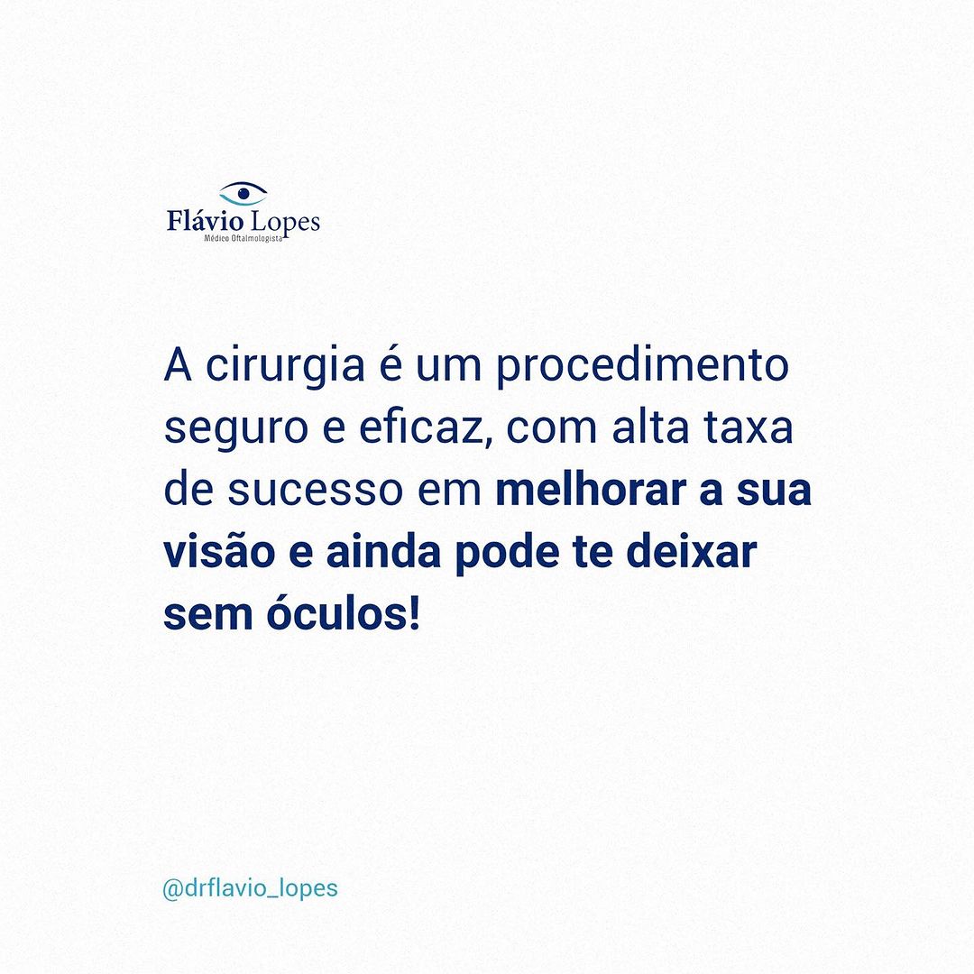 Você está precisando fazer a facectomia?