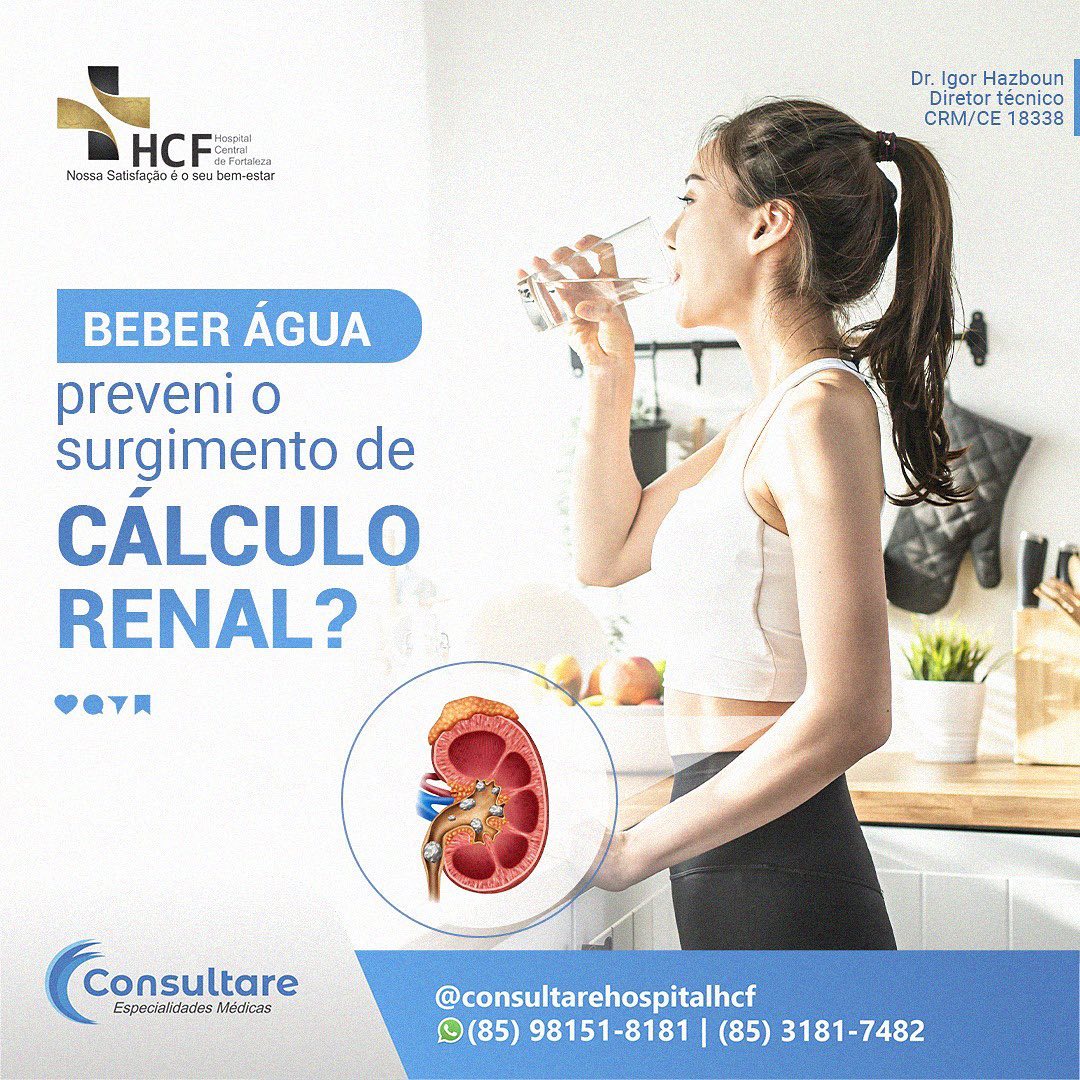 Sempre consulte um médico se suspeitar de cálculos renais.