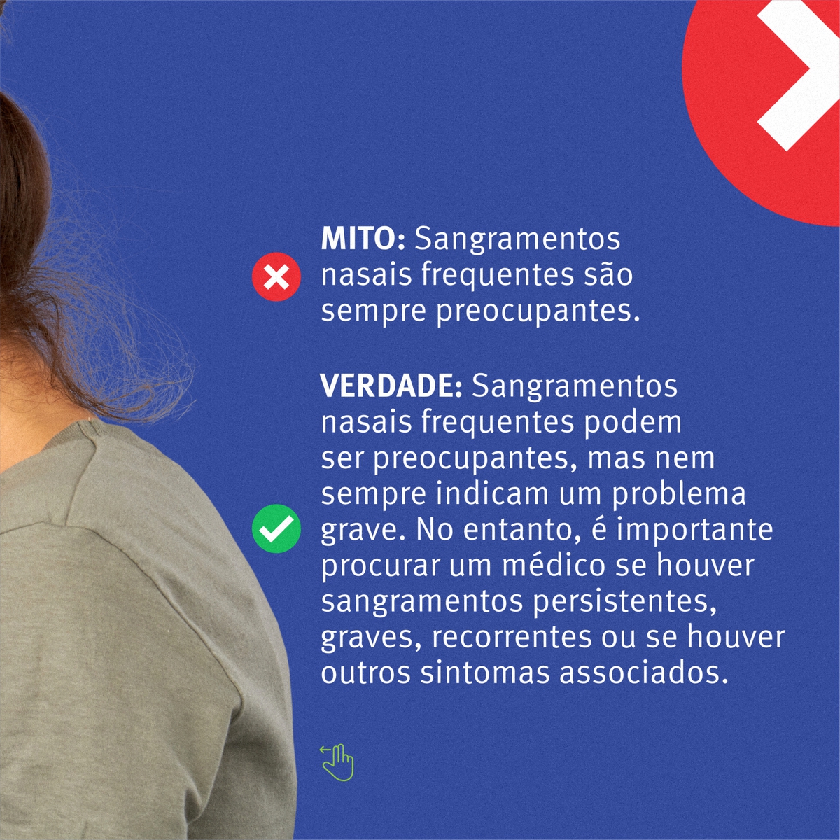 Sangramento nasal mitos e verdades.
