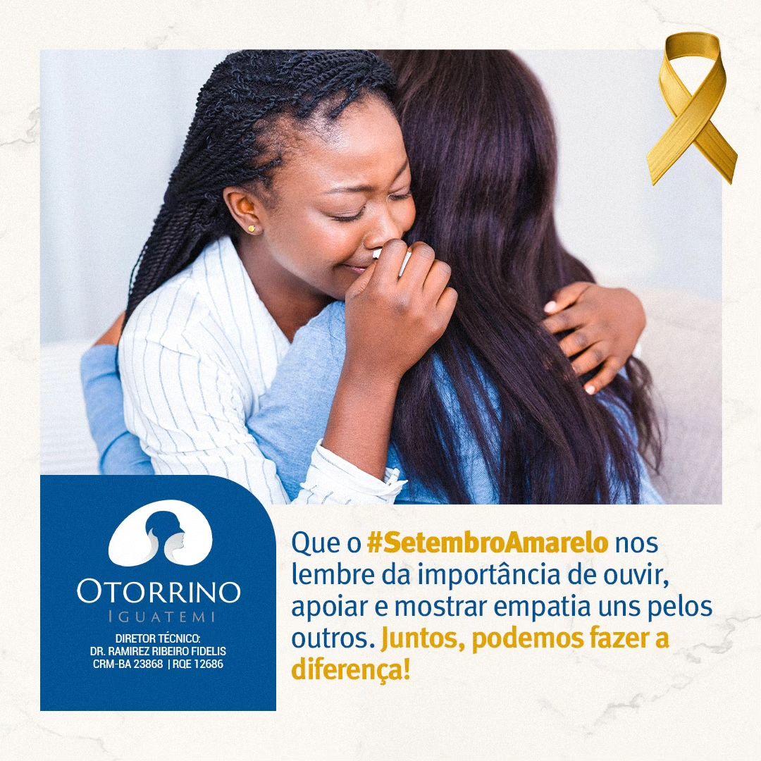 Juntos podemos fazer  diferença - Setembro Amarelo