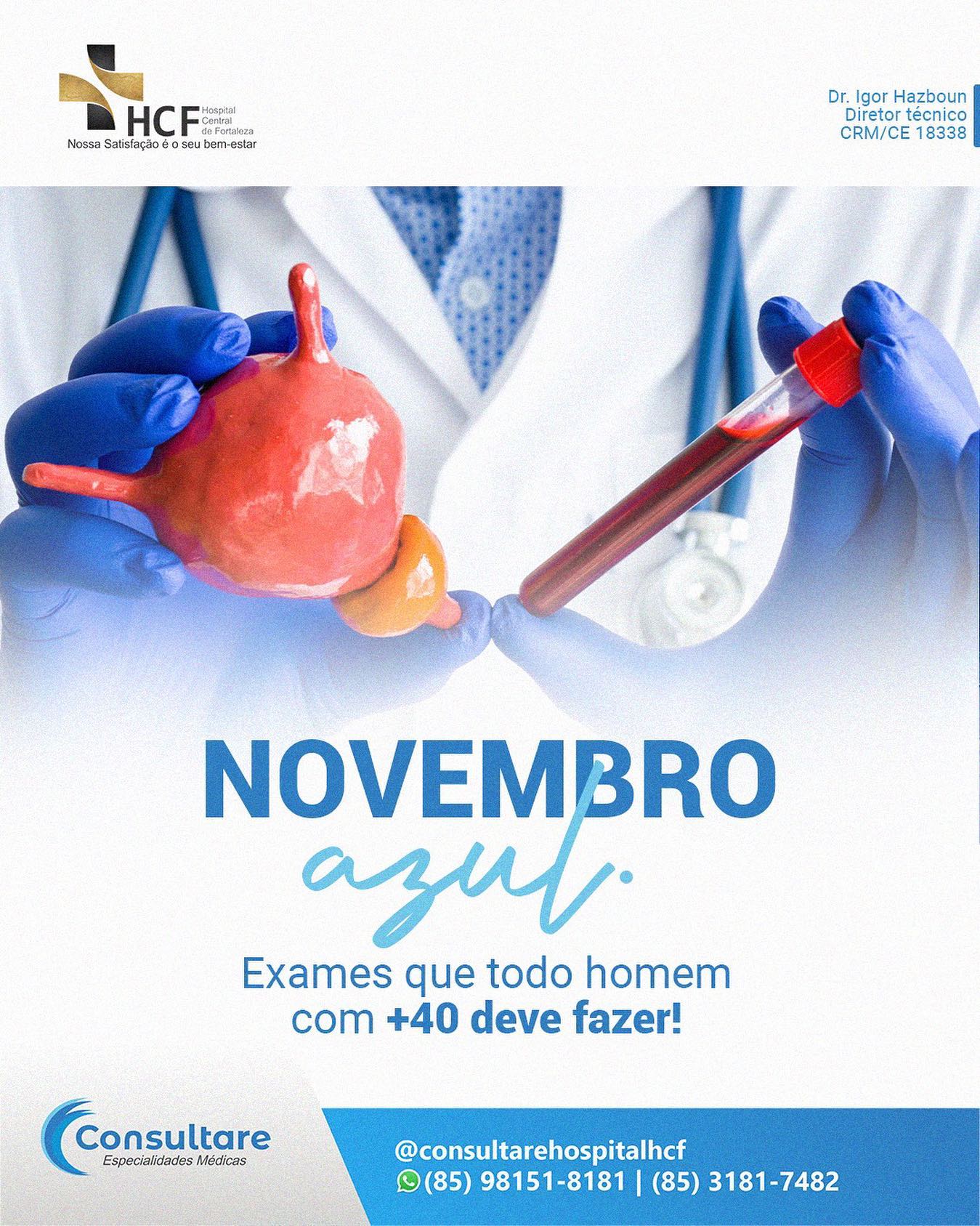 Novembro azul  levante a bandeira da prevenção