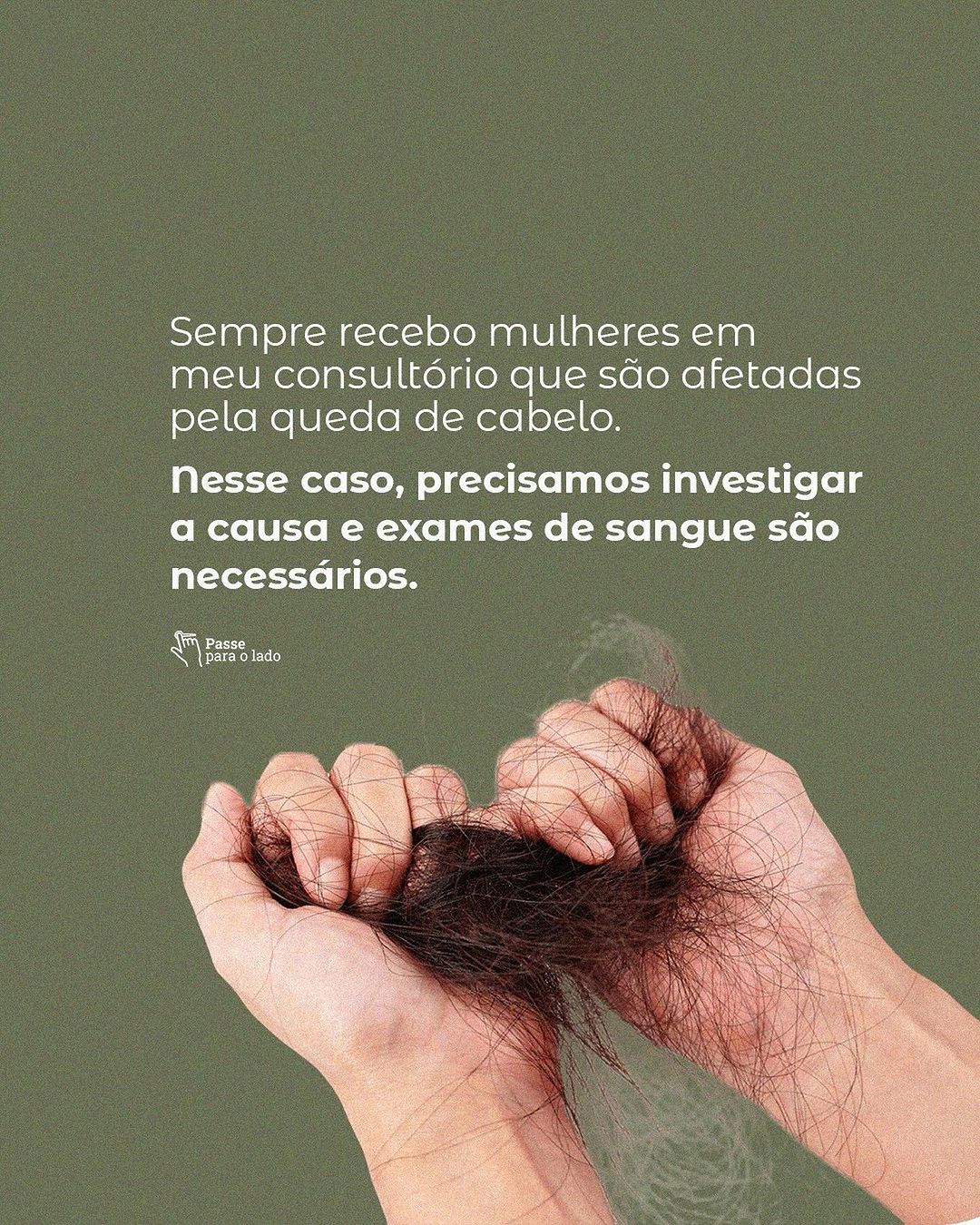 A queda de cabelo  está resente por aí?