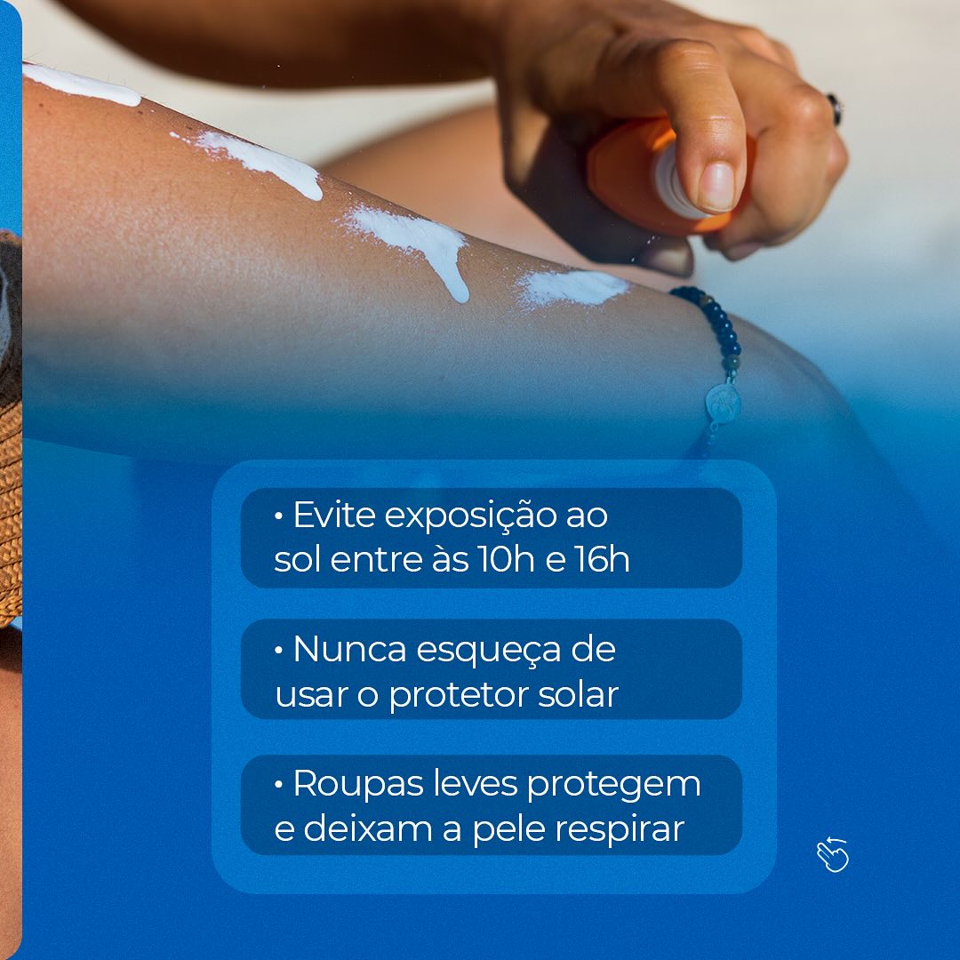 Lembre  sempre aonde há sol deve  haver proteção!