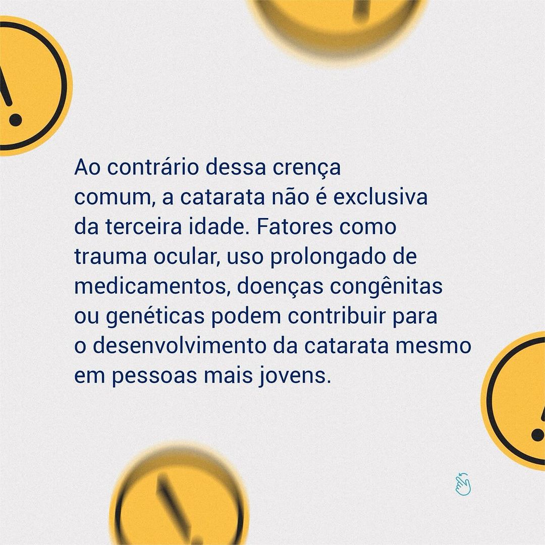 Pessoas jovens podem desenvolver catarata?